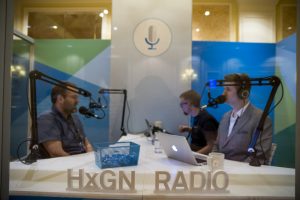 The Real Brian hosting HxGN Radio podcast.